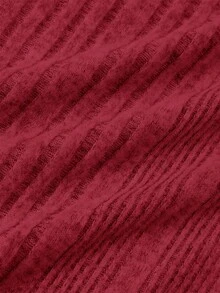 Manfinity BRENVOR 3 件装男士纯色高领长袖简约毛衣上衣，休闲日常穿着，秋装冬季 - 紅色 - 查看 14