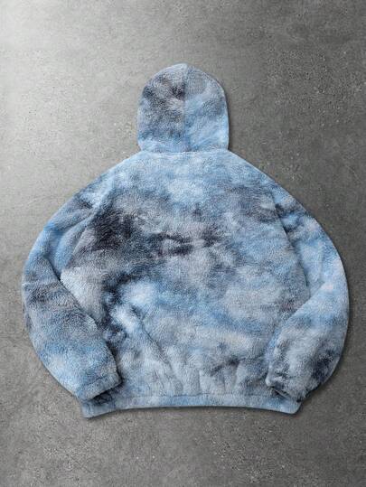 Street Life Veste à capuche décontractée tie-dye pour hommes, automne/hiver