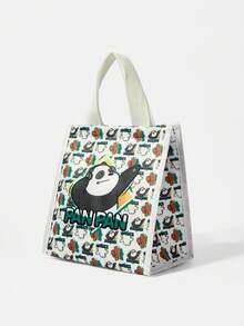 We Bare Bears X SHEIN Túi đựng cơm trưa cách nhiệt thời trang, Túi đựng đồ dùng tiện dụng, Túi đựng cơm trưa, Túi giữ nhiệt - Hoạt hình - Xem 3