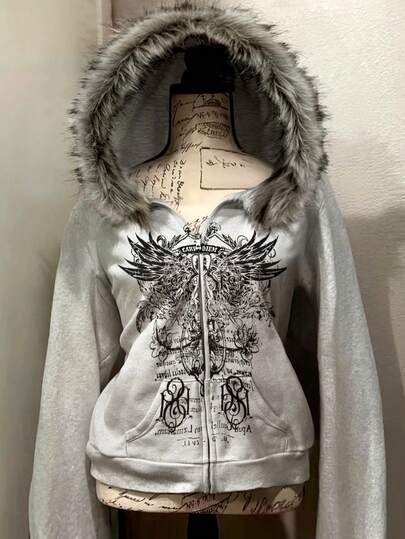 INAWLY Damen beliebte Crop Sweatjacke