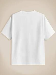 EASEVO 3pcs/Set Men Plus Size Solid Color Plain Nice Knitted Casual Short Sleeve T-Shirt, Regular-Fitting With Round Neckline, Perfect For Summer Daily Wear, Going Out