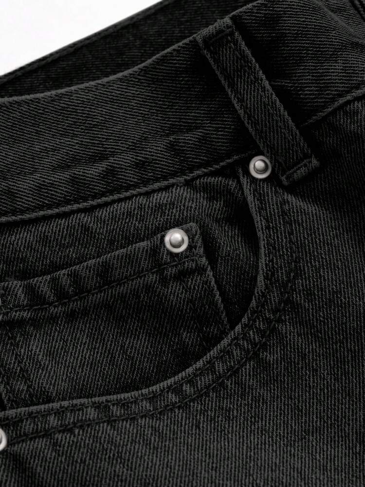 Men's Casual Commuter Washed Straight Leg Jeans