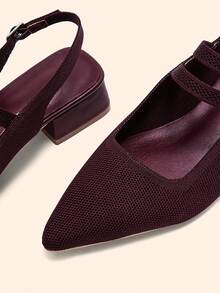 CUCCOO BASICS Damen Spitzschuh Schnallen Design Lässig Mode Ballerinas