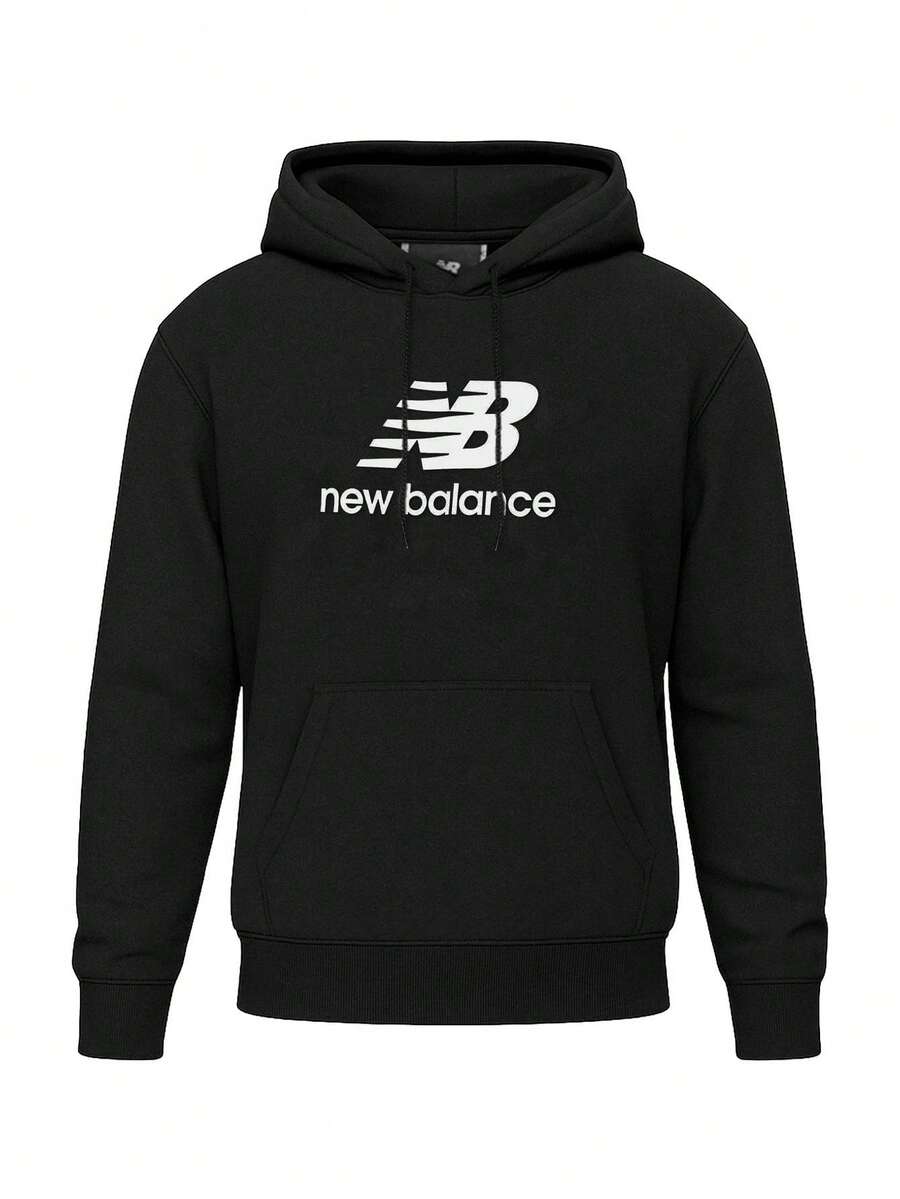 New Balance Essentials Men's Hoodies Black - Black - View 1
