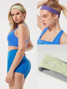 GLOWMODE Fitness Mode Sweat-Absorbent Training Headband - Multicolor - View 7
