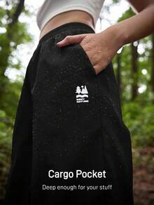 In My Nature 女士休闲弹力腰宽松户外裤，带口袋