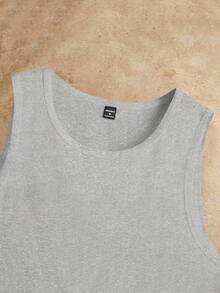 Manfinity VCAY 男士针织休闲上衣3件装，适合日常穿着，男士背心套装，男士无袖上衣，男士基础款背心 - 彩色 - 查看 4