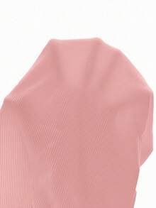 VaVaBold Bộ áo liền quần Bodycon màu trơn đơn giản hàng ngày cho nữ - Hồng - Xem 3