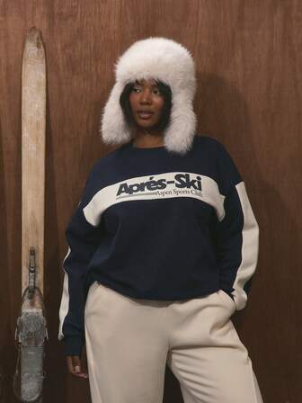 MUSERA Plus Size Graphic Ski Sweatshirt Fall, Autumn, Winter, Christmas, Holidays, Cosy, Cute Festive, Ski ,Apres, Aspen