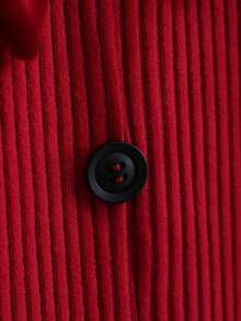 GlowEve Bộ 2 món/Bộ 2025 Áo thun dài tay và quần dài Giáng sinh cổ điển thanh lịch mới thu/đông - Màu Đỏ Sâu - Xem 4