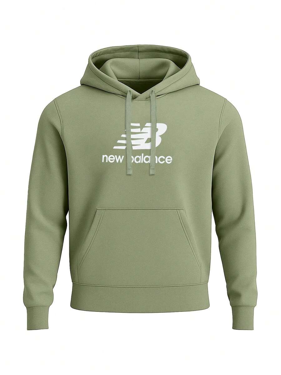 New Balance Essential Men's Hoodie Green - Green - View 1