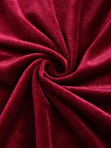 Sweetra Solid Color Spaghetti Strap Ruched Slim Fit Casual Vacation Dress For New Year Holiday Party Clothes Burgundy Maxi Velvet Women Outfit