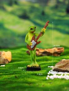 Zazumi Cottage Core Frosch Deko Harzfigur mit ausdrucksstarkem Gesicht, Weihnachtskamin Regal Dekoration im skandinavischen Stil, skurriles Geschenkidee für Herbst Winter Feiertage, Strumpffüller