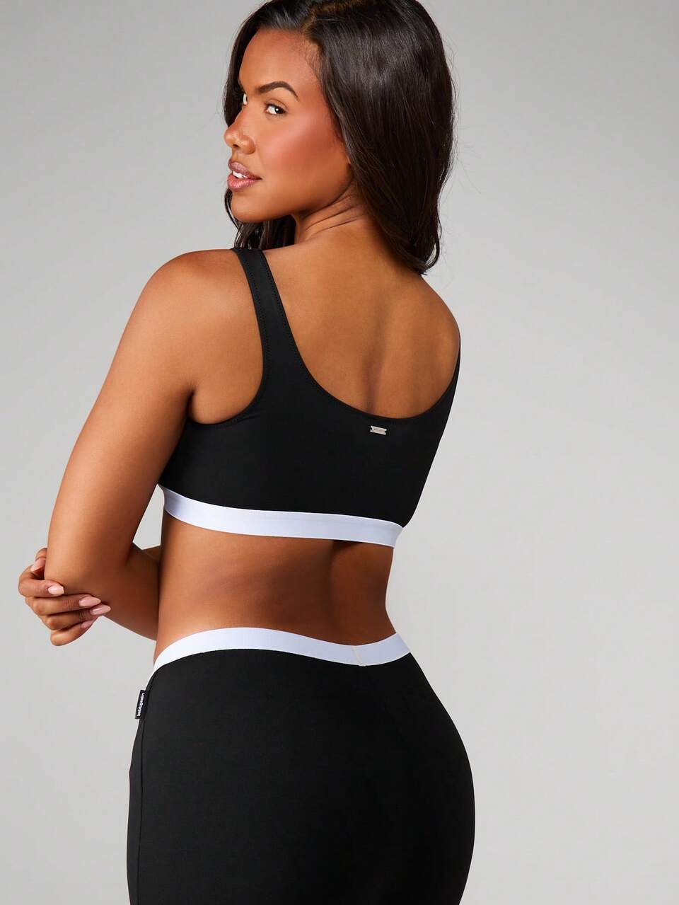 Missguided x Playboy Logo Crop Bralette With Contrast White Band