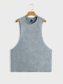 EASEVO 5pcs/Pack Plus Size Men's Casual Loose Knit Tank Top, Suitable For Summer - White - View 11