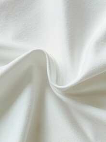 Vintaside Kids بدلة رضيع ذات لون أحادي مع إغلاق أمامي بأزرار وأكمام طويلة