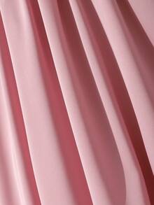 Sparklyn 女童优雅缎面超大蝴蝶结袖连衣裙，饰以仿珍珠蝴蝶结和围兜，A字裙摆，适合派对、庆典、圣诞舞会、婚礼宾客礼服、正式场合穿着。 - 粉色 - 查看 5