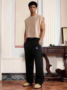 Manfinity VCAY 3 件装男士休闲运动裤，松紧腰带口袋，黑色/白色/灰色 - 彩色 - 查看 6