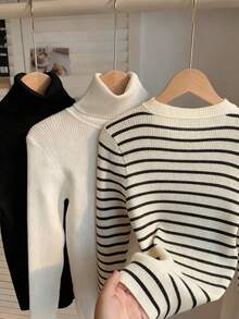 INAWLY Women's Casual Versatile Knit Sweater, Autumn/Winter - Multicolor - View 2