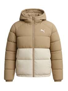 Puma Mono Women's Hooded Jacket Beige - Alpine Snow - View 1