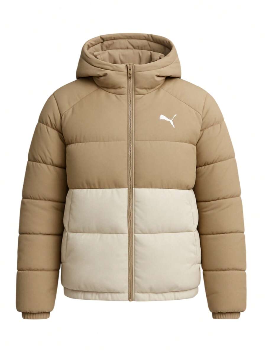 Puma Mono Women's Hooded Jacket Beige - Alpine Snow - View 1