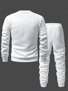 Manfinity Homme 男士圆领插肩长袖休闲套头卫衣套装