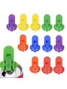 1/6/12Pcs Beverage Can Opener, Colorful Beverage Can Protector Sleeves Suitable For Soda, Beer, Cola, Prevent Insects, Bees, Dust At Parties, Barbecues, Beaches - Multicolor - View 14