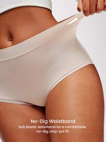 LUVLETTE 2条装中腰基础款隐形三角裤女士内裤套装 - 休闲舒适