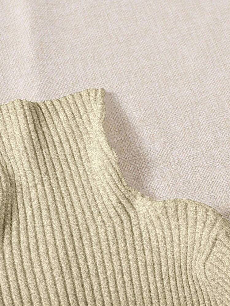 Franclia 4pcs Women's Solid Color Minimalist Turtleneck Long Sleeve Pullover Sweaters - Multicolor - View 6
