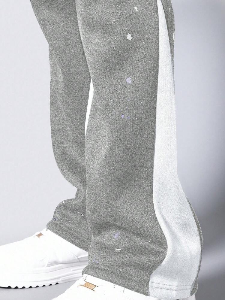 Flare Bell Bottom Sweatpants With Side Panel