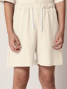 SUMWON 现代纹理两件套休闲夏季度假休闲服短袖度假海滩度假装假日套装