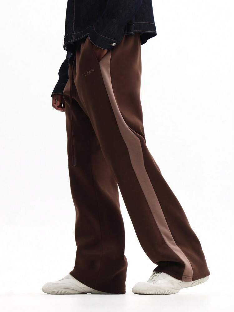 Flare Sweatpants With Contrast Side Panel