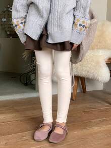 DAZY Tween Girls Thermal Lined Leggings Tights - Multicolor - View 3