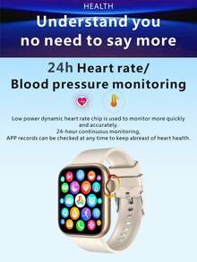 JMMO 1 件男女款运动型心率监测和通话智能手表，兼容安卓和 iOS