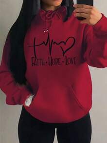 Women Sweatshirts - Red - View 1