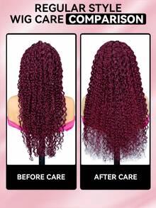 ALL READY WIG TO SPORT 9am Hair Store Wear Go Half Wig 99J Burgundowy kolor Wstępnie stylizowana fala wodna Elastyczne dopasowanie 3 w 1 Pół peruka ze sznurkiem Naturalna linia włosów Bezszwowa przyjazna dla początkujących Wear And Go Peruka bez kleju z ludzkich włosów Wstępnie wyrwana linia włosów 180% gęstości 14-16 cali Bob 18-26 cali Regularny kolor Naturalne nieprzetworzone dziewicze włosy Peruki świąteczne