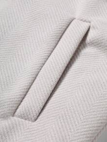 Manfinity Homme Abrigo informal de color albaricoque para hombres para uso en exteriores, adecuado como regalo para amigos, esposos, novios. Abrigo de punto con botones para hombres en otoño para uso diario, viajes de fin de semana, actividades al aire libre, expediciones de viaje, entornos de trabajo relajados o ocasiones semi-formales, regalo para novio/esposo, regalo de aniversario - Albaricoque - Ver 5