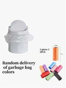Mini Desktop Trash Can, Pedal Style Waste Bin For Living Room, Bedroom, Car, Dining Room - Multicolor - View 14