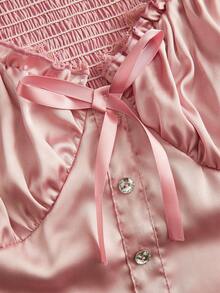 CovetEZ Damen Große Größen sexy romantischer Retro-Stil Trägerkleid mit Fischschwanz 2 Stücke Set - Altrosa - Übersicht 10