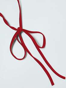 VaVaBold 女士红色无袖性感露背裹身裙