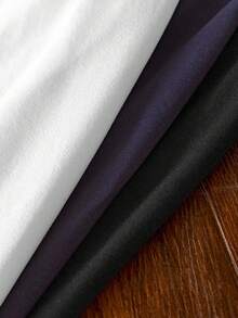 Manfinity VCAY Men's Knit Casual Daily Loose Fit Short Sleeve T-Shirt Set - Multicolor - View 5