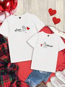 Manfinity VCAY 2pcs Men's Knitted Casual Printed T-Shirt Multi-Pack - White - View 7