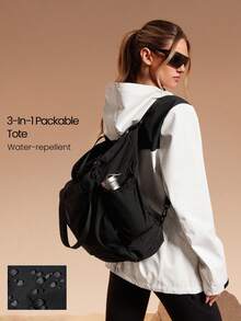 GLOWMODE 15L On The Go Glow  3-In-1 Water-Repellent Zipper Mesh Pockets Adjustable Shoulder Bag Handbag Backpack Hiking Outdoor Daily Active - Black - View 10