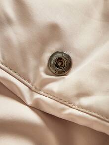 Anewsta 厚款长款连帽绗缝女式夹克 - 米色 - 查看 3