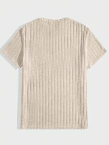 Manfinity VCAY 3 件装男士休闲针织圆领短袖 T 恤夏季上衣 - 彩色 - 查看 3