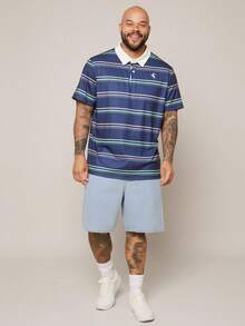 EASEVO 大码男士宽松休闲梭织牛仔短裤、梭织阔腿裤，多色装 - 彩色 - 查看 7