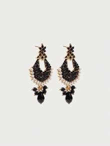 Glisma 18kWomen Dangle Earrings,Outfits,Gothic/Goth,Old Money,Fall/Autumn/Winter,For Mom/Women/Girl/Mother,Premium,Vintage,Crystals,Layered - 彩色 - 查看 4