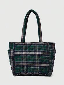 ROMWE Grunge Punk 时尚女士手提包，适合日常通勤 - 綠色 - 查看 2