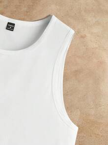 HIMLAND 3pcs Pack Men's Knitted Casual Top Men Tank Tops Pack Men Sleeveless T-Shirts White Tank Top Men Multi Pack Men Tops Sleeveless Men Tank Tops Multi Pack Men Sleeveless Tops - Black and White - View 5