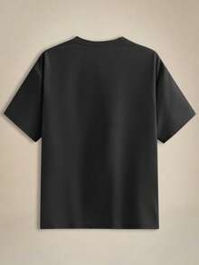 EASEVO 3pcs Pack Plus Size Men's Solid Color Fitted Crew Neck Short Sleeve T-Shirts Tees, Suitable For Summer Daily Wear